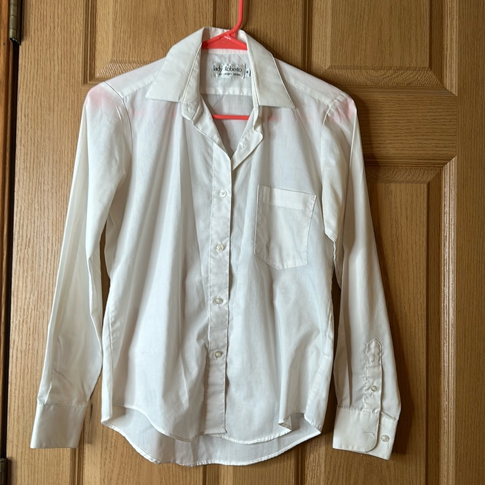 White button down